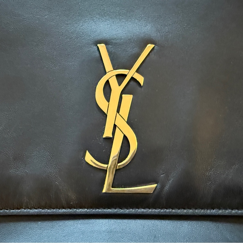 YSL Kate Medium Black Suede/Smooth Leather Reversible Crossbody Bag - Picture 11 of 16